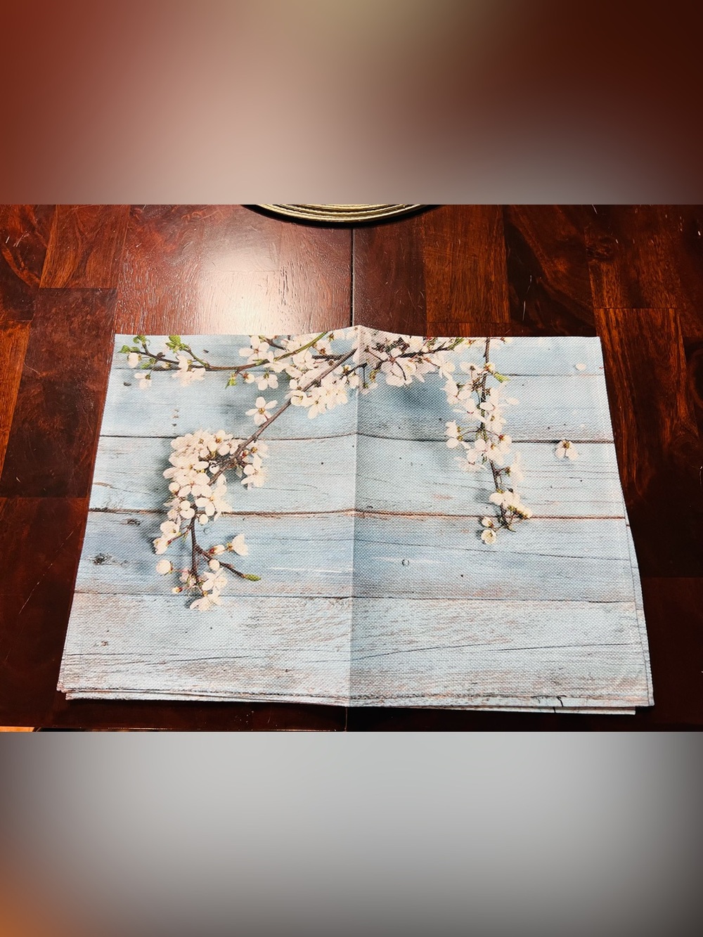 Spring Floral Placemats Set of 4 – Rustic Farmhouse Table Mats